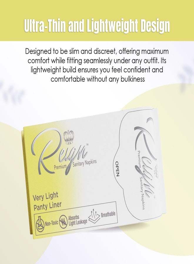Reign Very Light Panty Liners, Menstrual Sanitary Napkins for Women, Feminine Panty Liners with Wings, Feminine Pad (20 Count) - Image 3